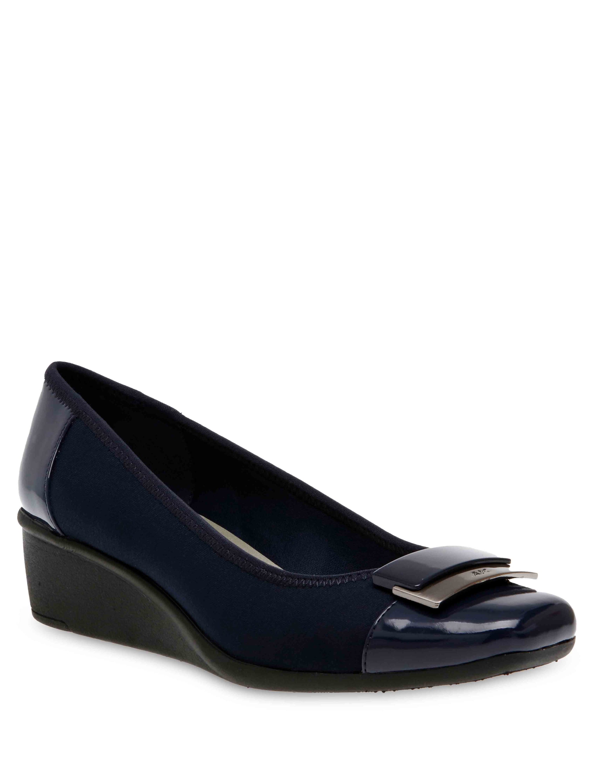 navy blue wedge dress shoes Waverly Wedge Slip-On Shoe