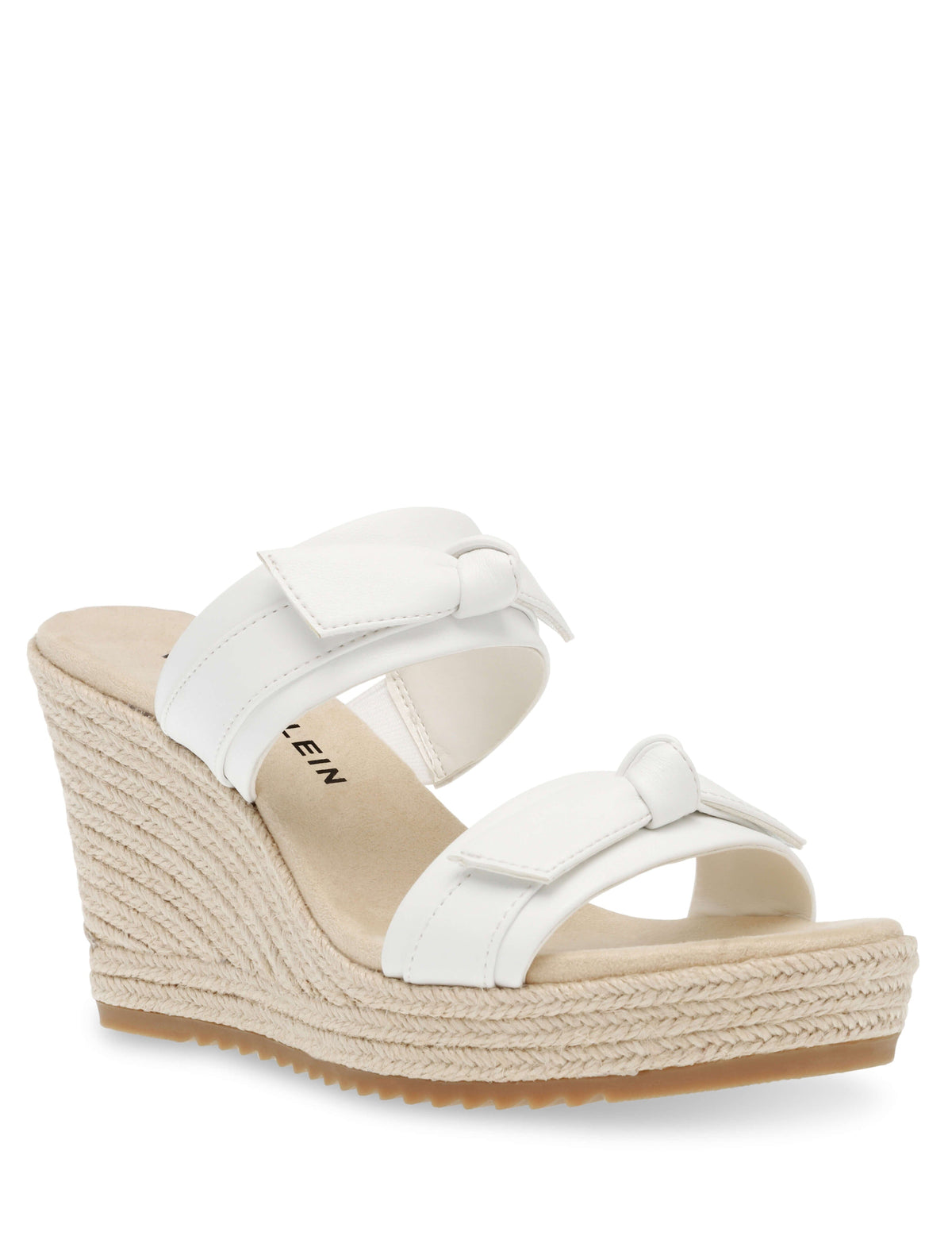 Anne Klein White Wiona Wedge- Sale