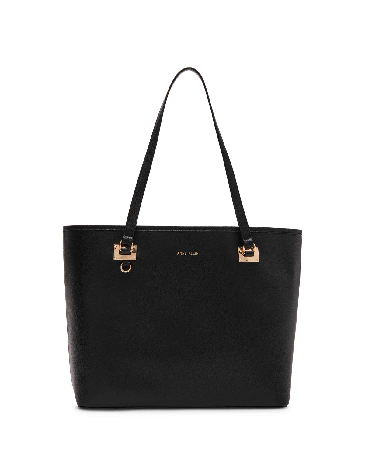 Anne Klein Black Work Tote With Detachable Pouch