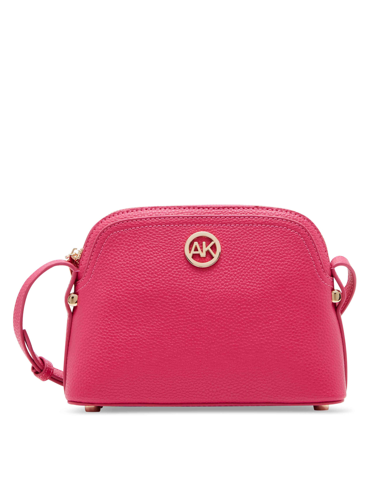 Anne Klein Hibiscus pink Dome Crossbody With Card Case