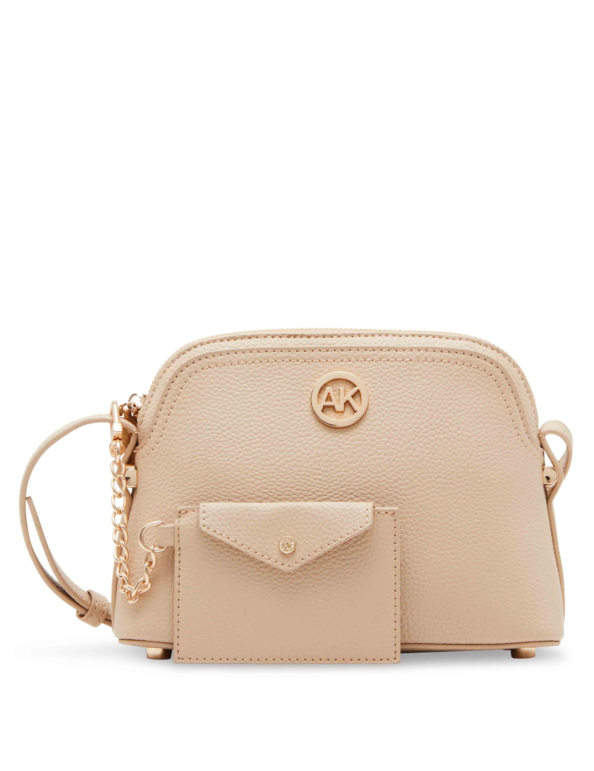 Anne Klein Oatmilk Dome Crossbody With Card Case