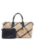 Anne Klein Anne White Large Woven Tote with Detachable Pouch