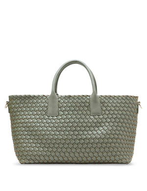 Anne Klein  Large Woven Tote with Detachable Pouch