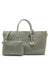 Anne Klein Soft olive Large Woven Tote with Detachable Pouch