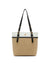 Anne Klein Anne White- Sesame- Black Pocket Tote