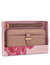 Anne Klein Stone AK Boxed Slim Zip Wallet With Bow Detailing And Wristlet Strap