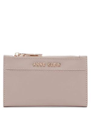 Anne Klein  Boxed Flap Crossbody With Floral Applique And Card Case