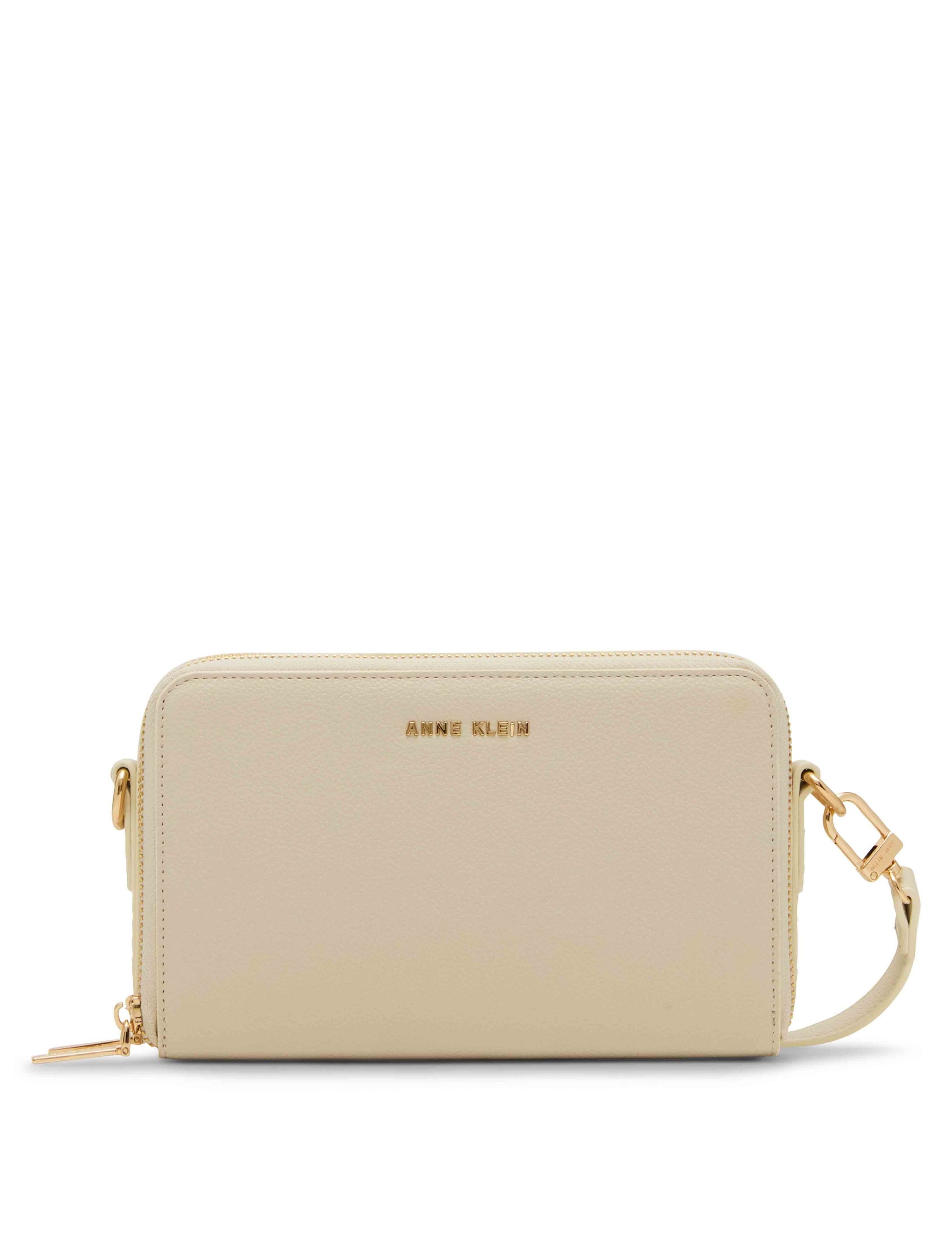 Anne Klein 3 Piece Gift Set with Double Zip Camera Crossbody