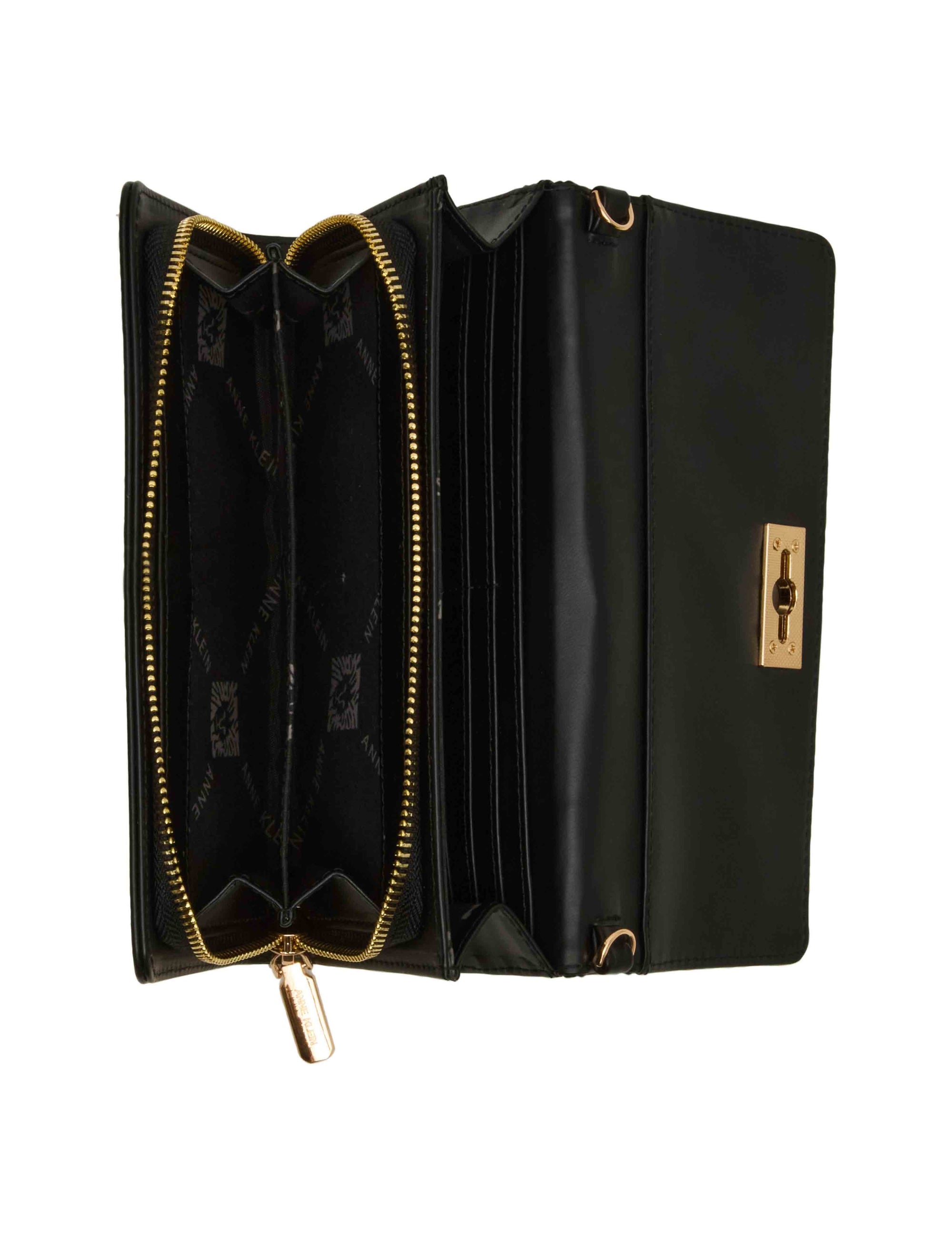 Anne Klein 2 Piece Gift Set with Flap Crossbody and Bifold Wallet