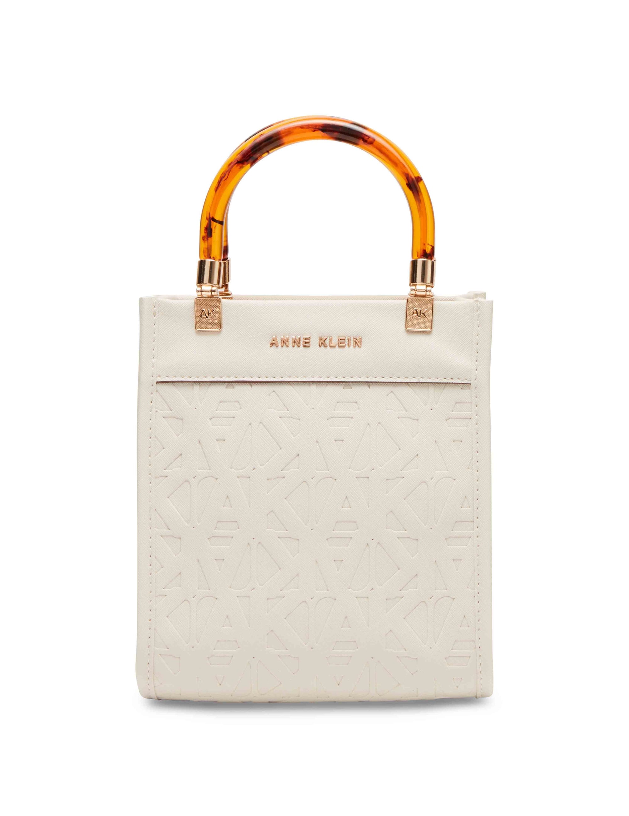 AK Ring Logo Clear Bucket Crossbody | Anne Klein