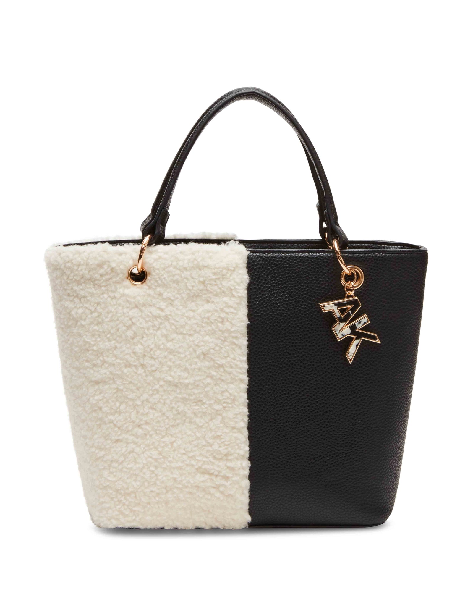 Calvin Klein Women's Black Logo Print Large Shopper Tote Bag Handbag Purse