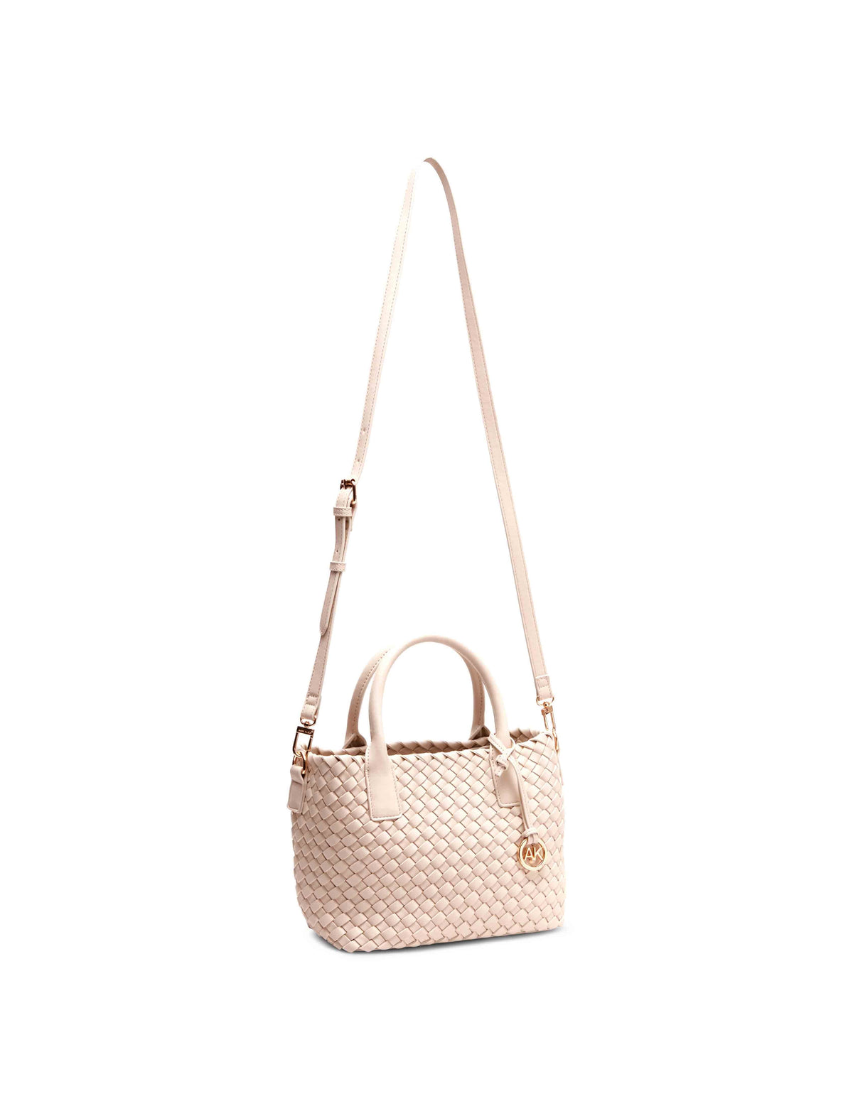 Anne Klein  Small Woven Tote With Detachable Pouch