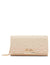 Anne Klein Oatmilk Flap Clutch With Pearl Accents