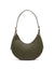 Anne Klein Soft Olive Sculpted Buckle Crescent Shoulder Bag