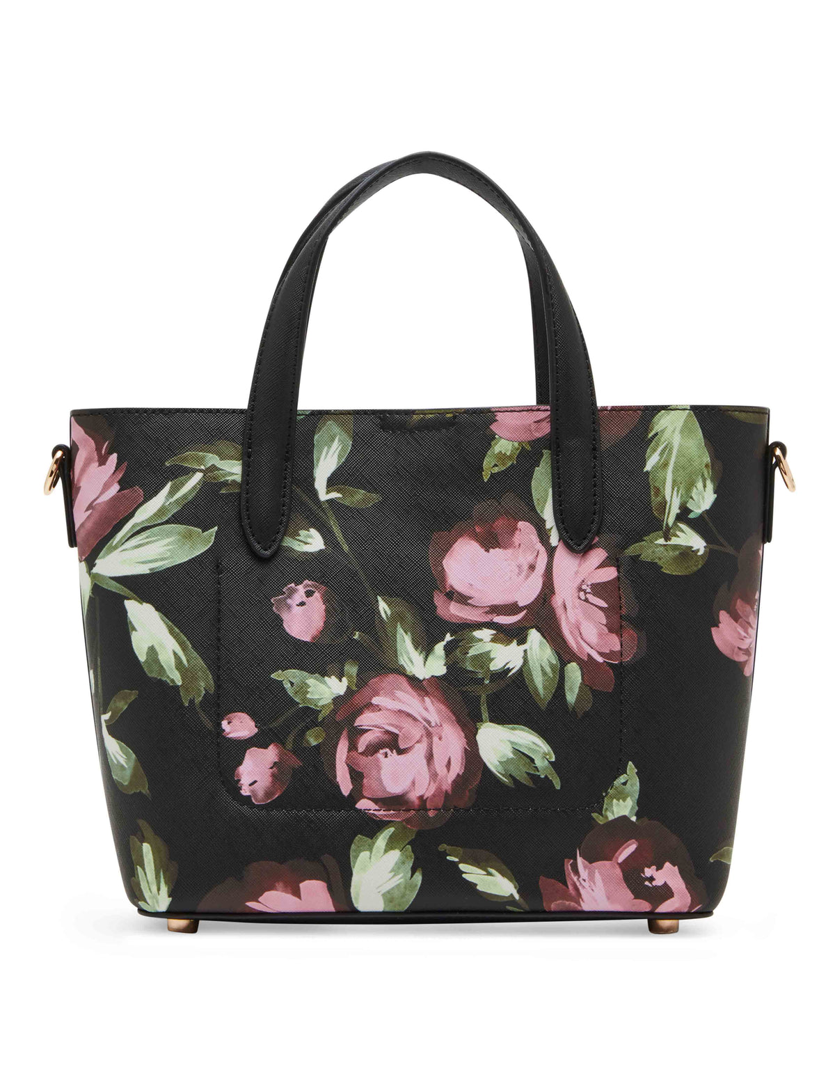 Anne Klein  Bonded Mini Dark Floral Tote