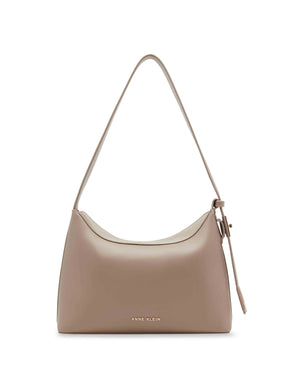 Anne Klein  Fold Over Shoulder Bag With Enamel Turn Lock