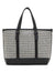 Anne Klein  Mini Tote In Micro Houndstooth W/ Detachable Pouch