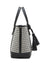 Anne Klein  Mini Tote In Micro Houndstooth W/ Detachable Pouch