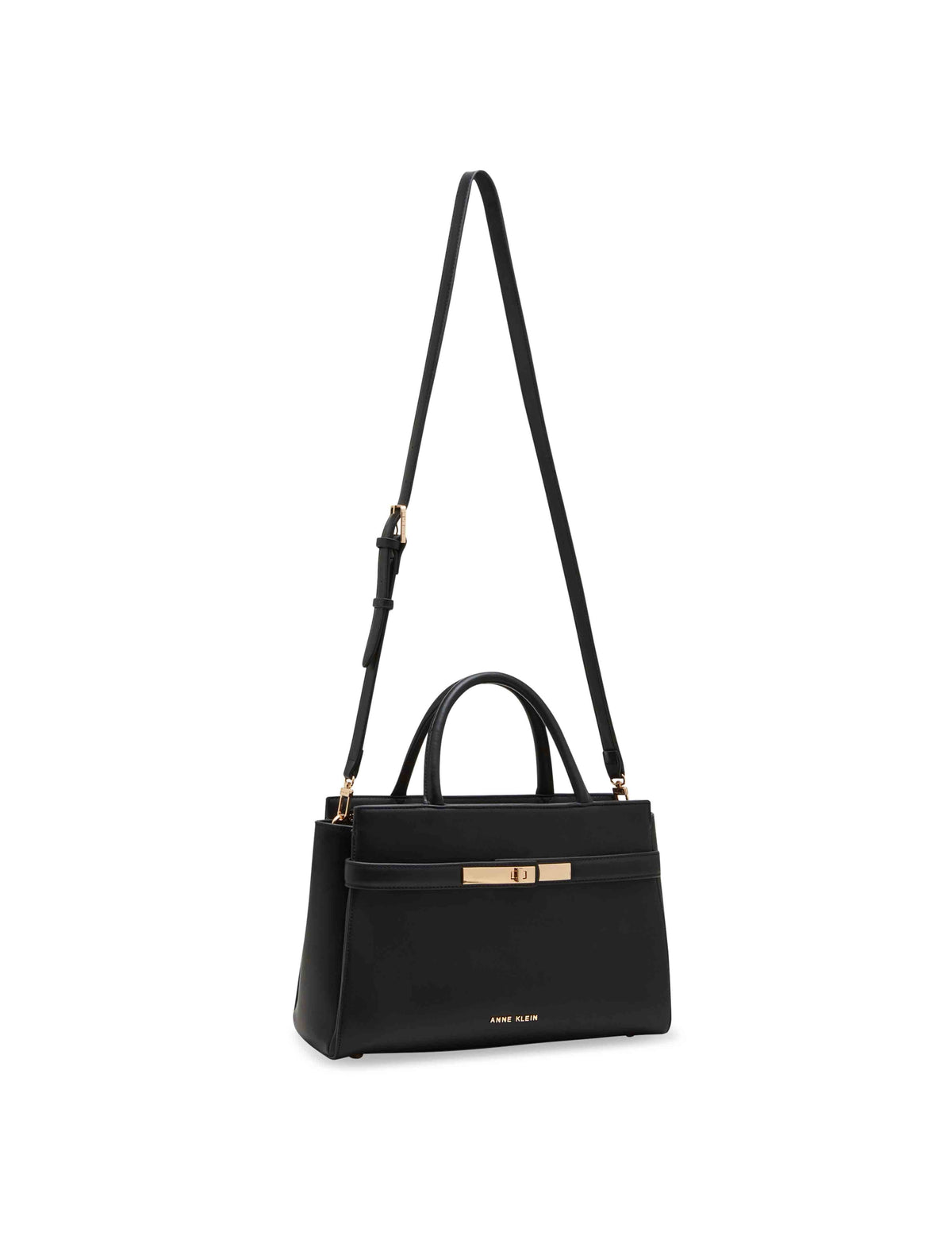 Anne Klein  Convertible Ew Satchel With Turn Lock