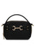 Anne Klein Black Double Zip Camera Bag With Embellished Horse Bit Detailing