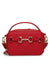 Anne Klein Crimson Double Zip Camera Bag With Embellished Horse Bit Detailing