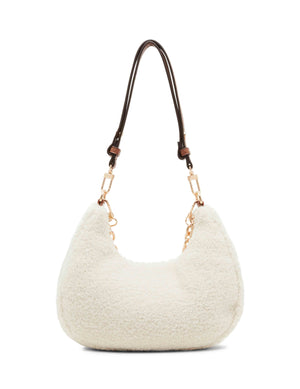 Anne Klein  All Over Sherpa Crescent Shoulder Bag