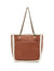 Anne Klein  Sherpa Shopper Tote With Chain Detailing On Straps