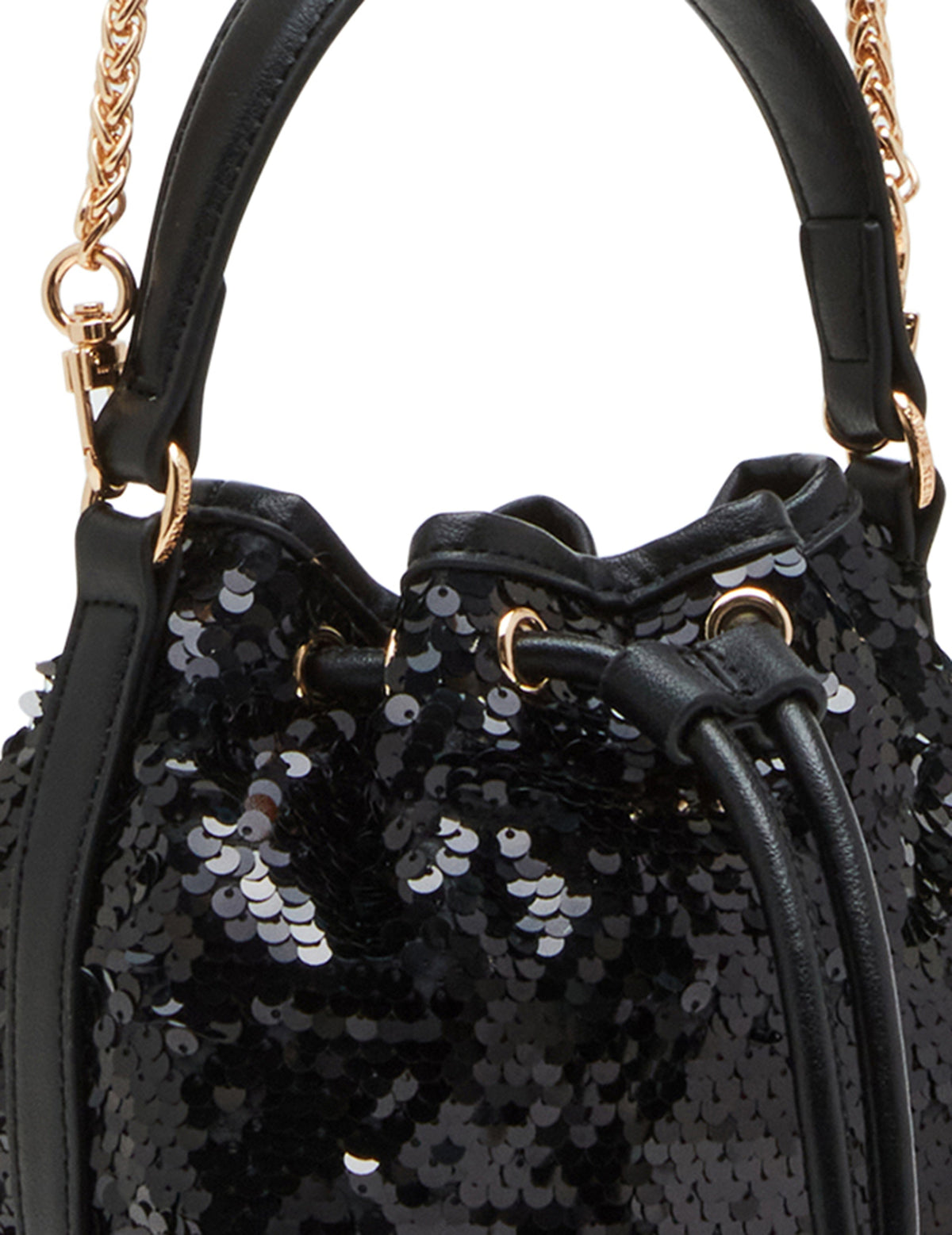 Anne Klein Sequin Top Handle Bucket Bag