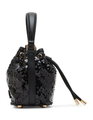 Anne Klein Sequin Top Handle Bucket Bag