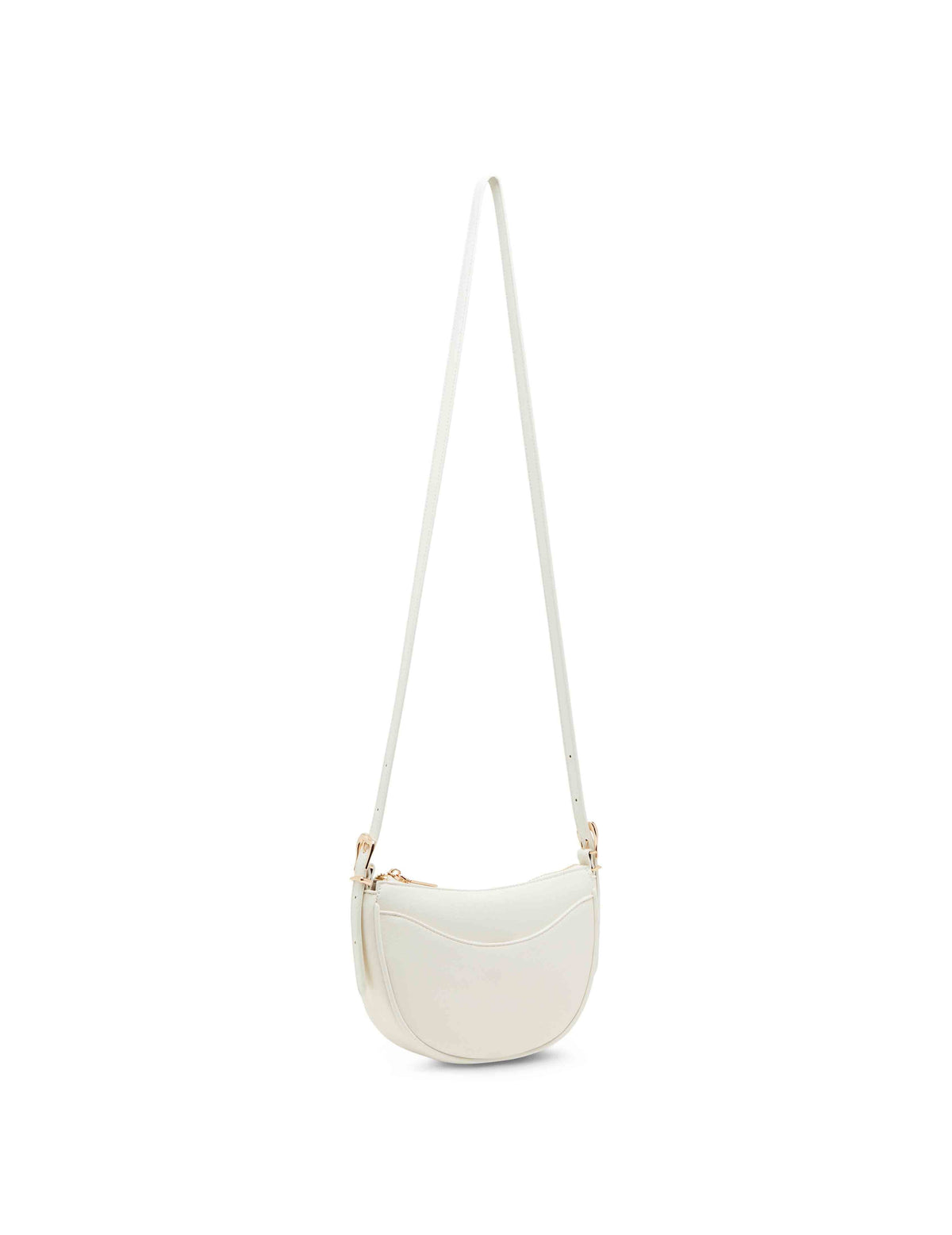 Anne Klein Sculpted buckle half moon crossbody