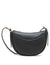 Anne Klein Black Sculpted buckle half moon crossbody