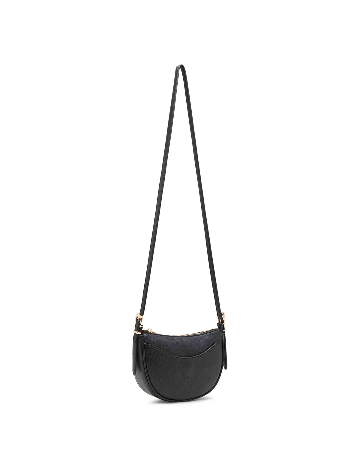 Anne Klein Sculpted buckle half moon crossbody