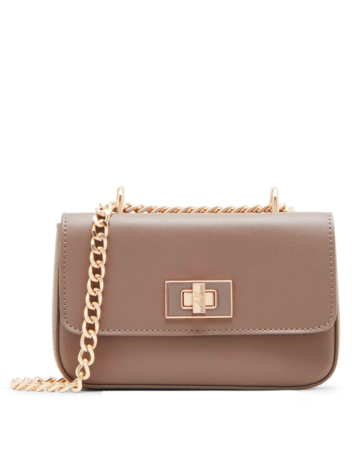 Anne Klein Mink Mini flap with convertible strap