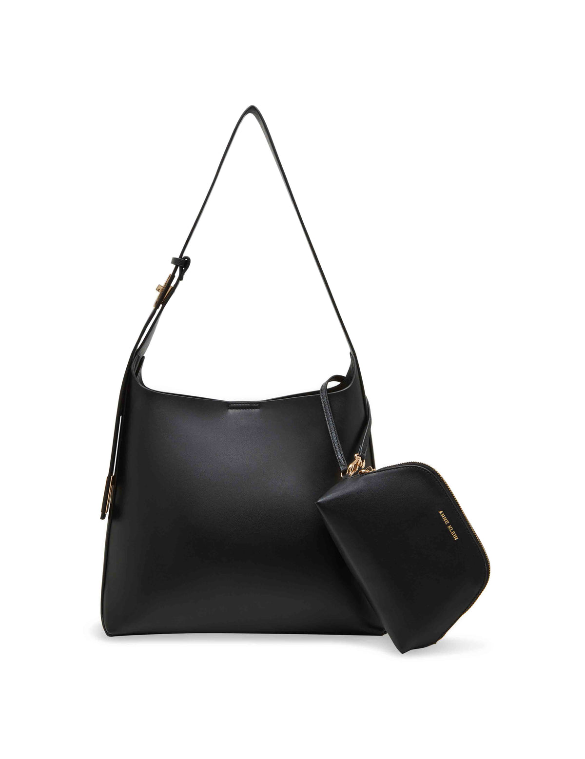 Anne Klein Black Oversized Hobo Tote