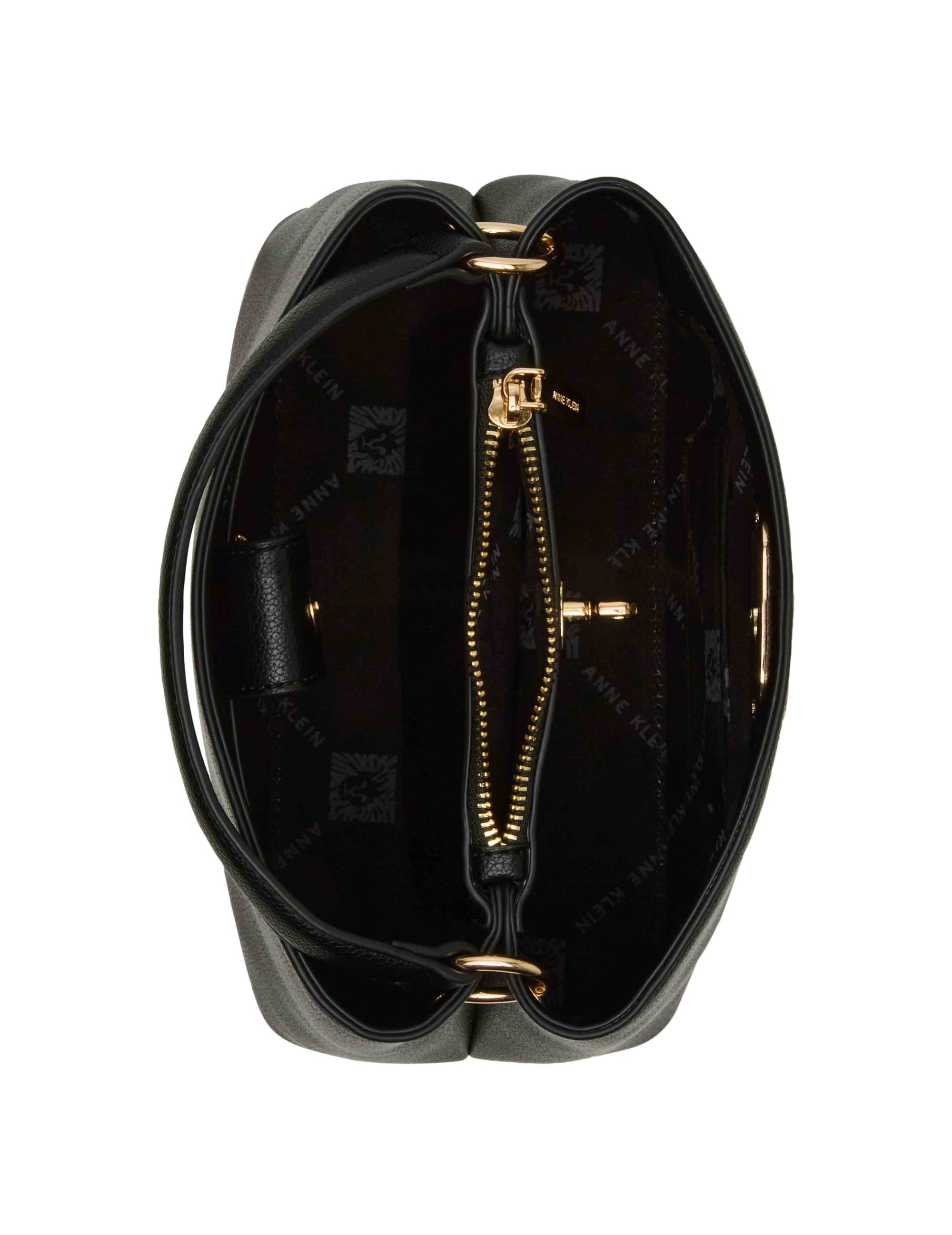 Anne Klein Small Oval Turnlock Top Handle with Convertible Strap