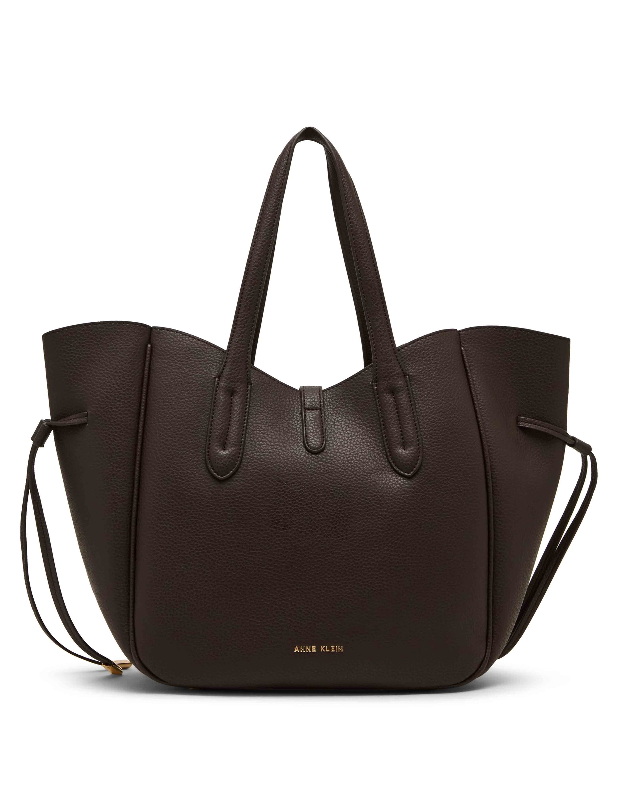 Anne Klein Large Sculpted Plaque Tote with Pouch