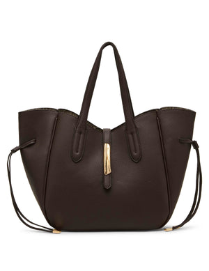 Anne Klein Large Sculpted Plaque Tote with Pouch