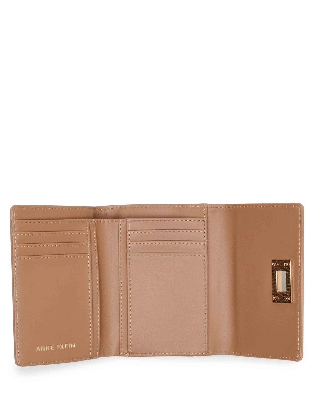 Anne Klein  Medium Flap Wallet With Enamel Turn Lock