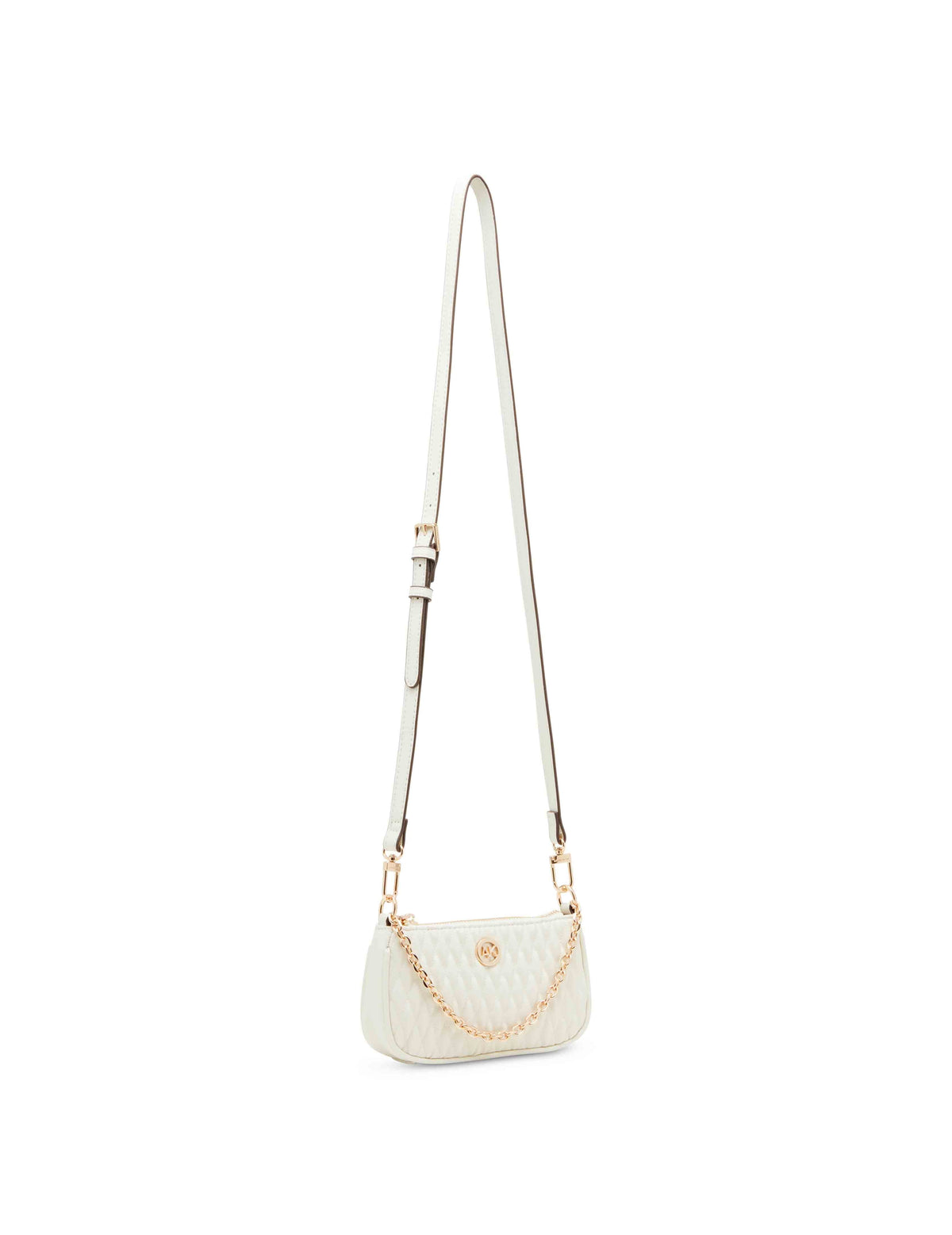 Anne Klein  Mini Ruched Crossbody With Chain Swag