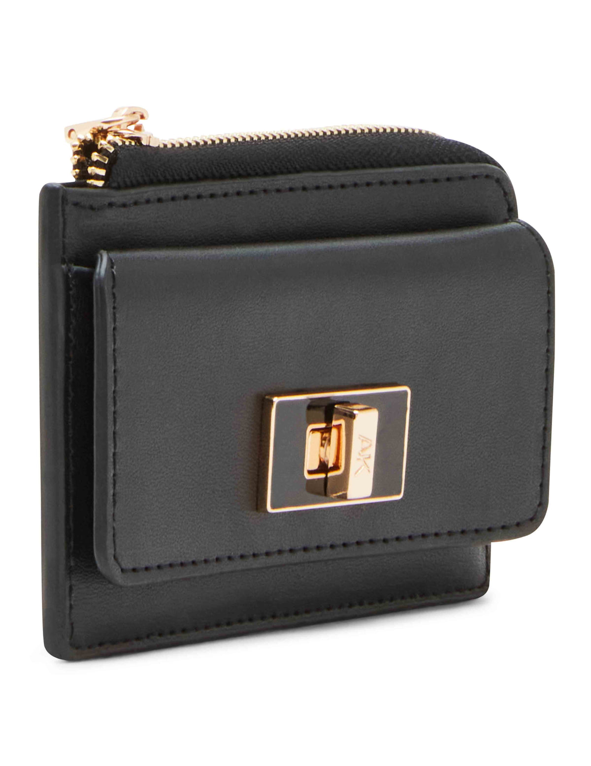 Anne Klein Turnlock Flap Card Case