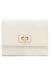 Anne Klein Parchment Medium Flap Wallet With Enamel Turn Lock