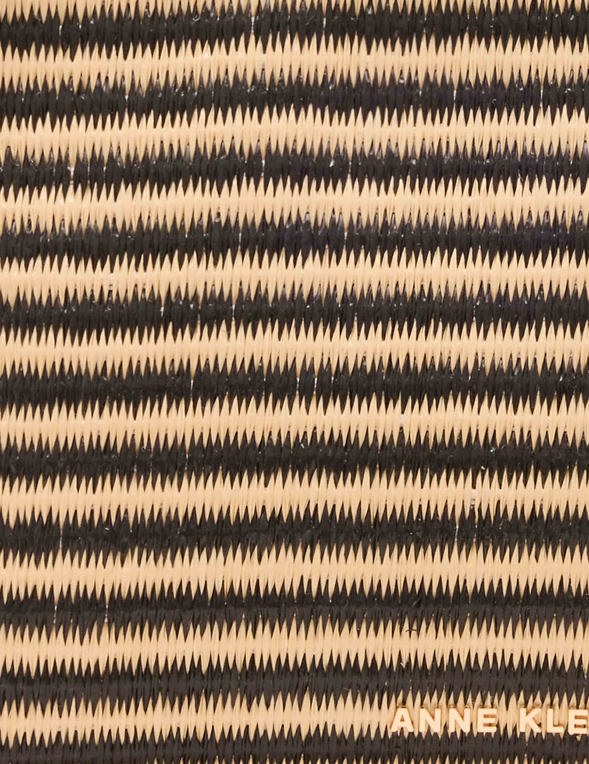 Anne Klein Stripe Straw Wristlet