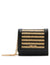 Anne Klein Natural-Black/Black Mini Flap Straw Wallet With Detachable Mini Chain Strap