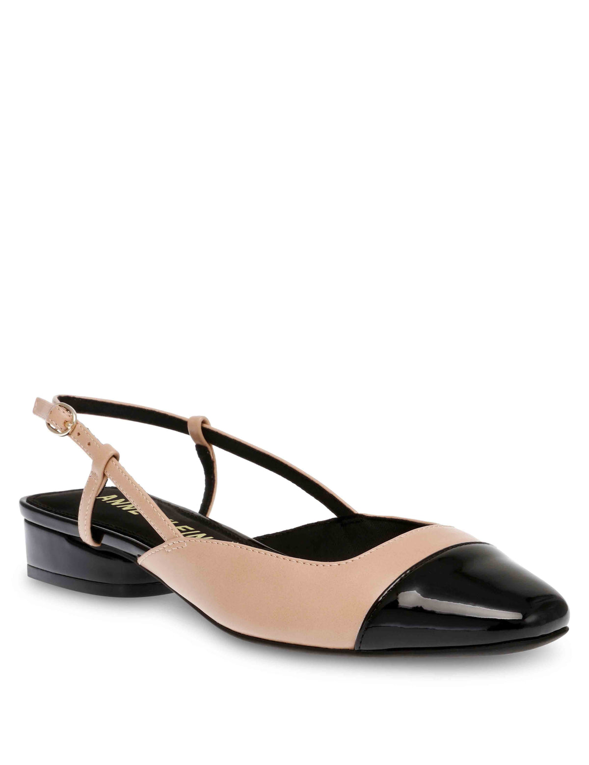 Anne Klein Nude / Black Caigan Flat