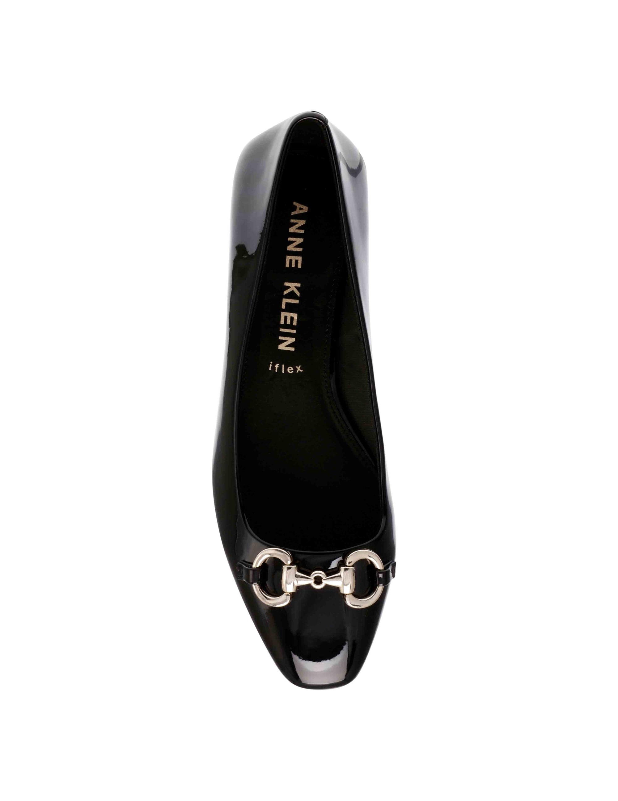 Anne klein black flat shoes online