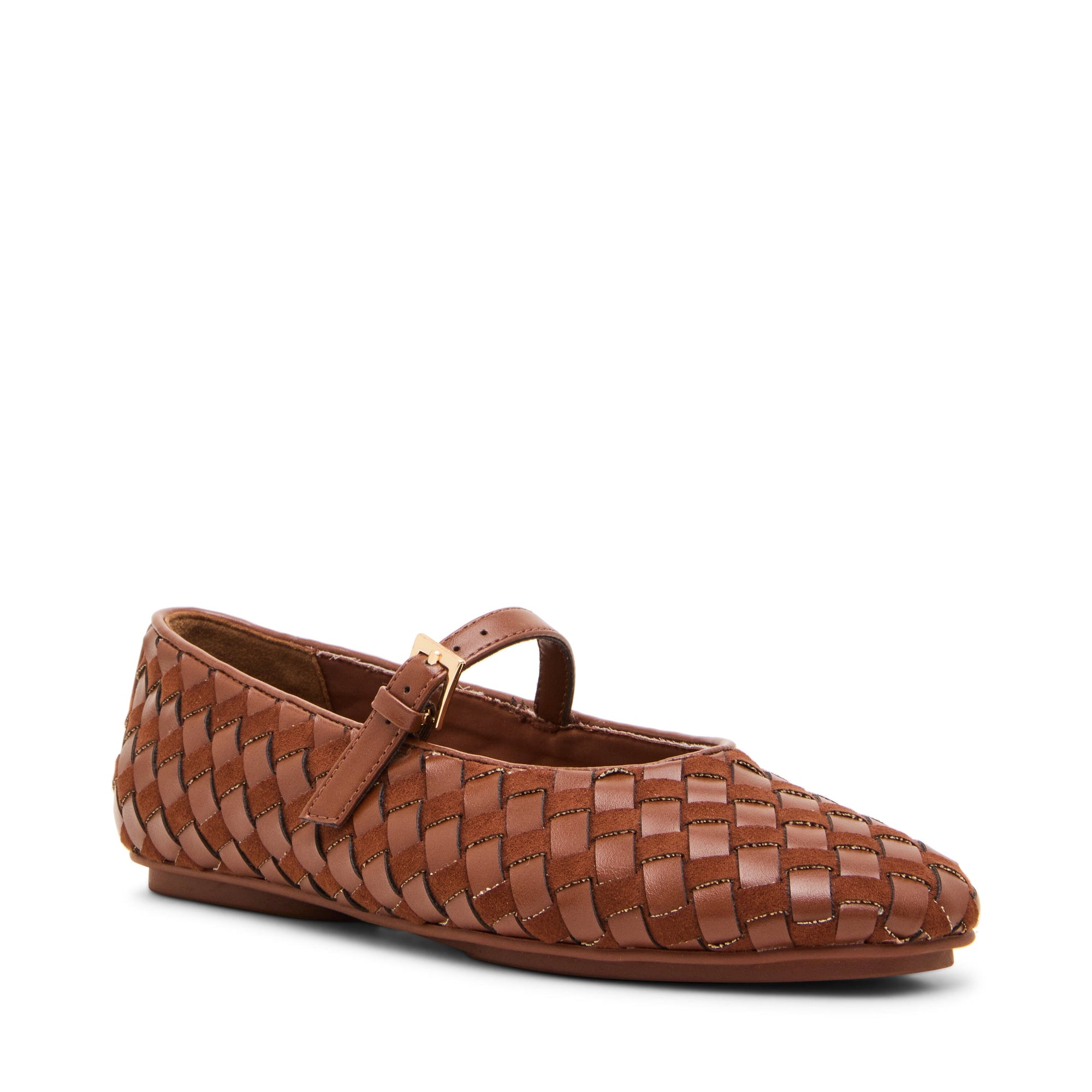 Anne Klein Cognac Connie Wide Mary Janes