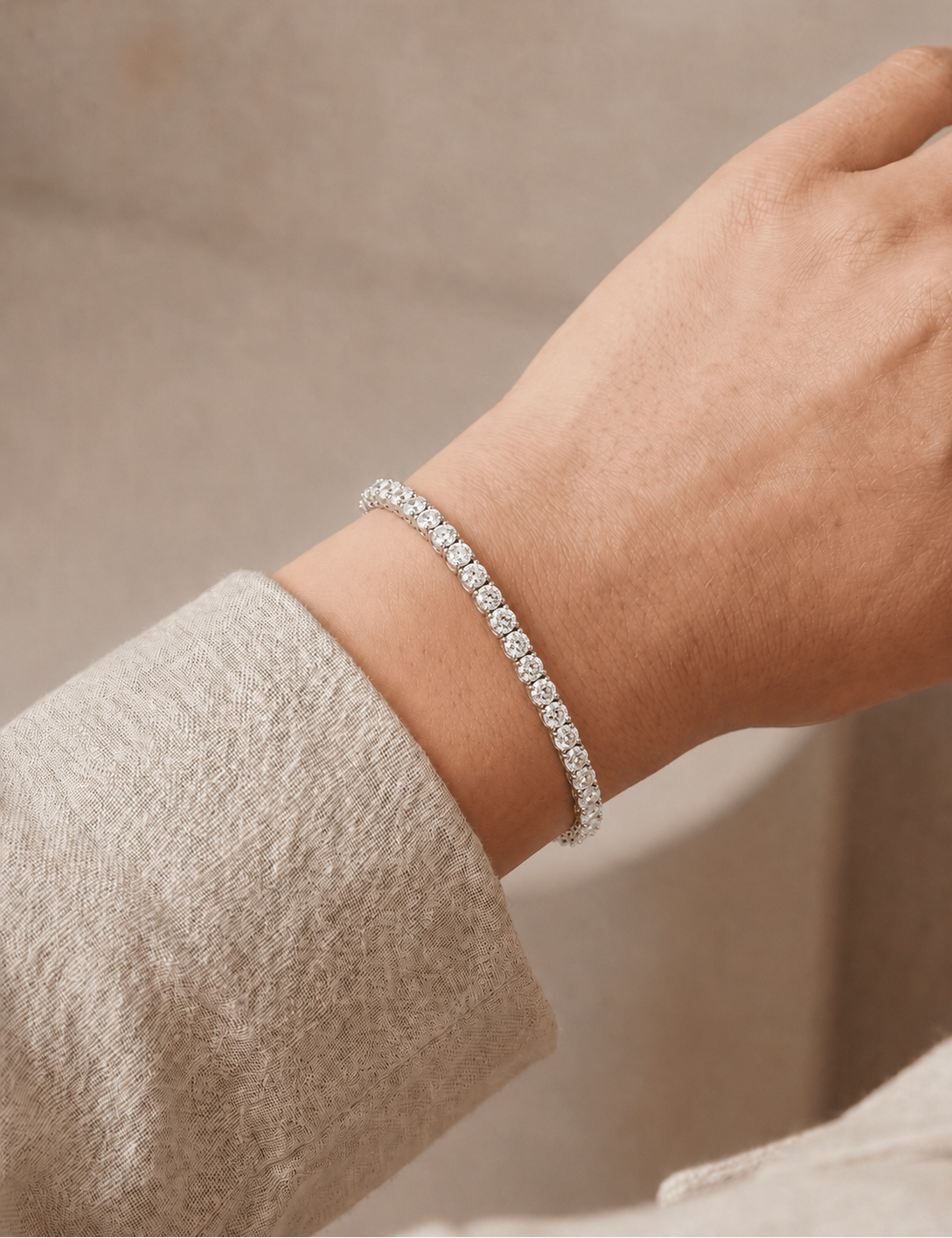 5mm Tennis Bracelet - Silver