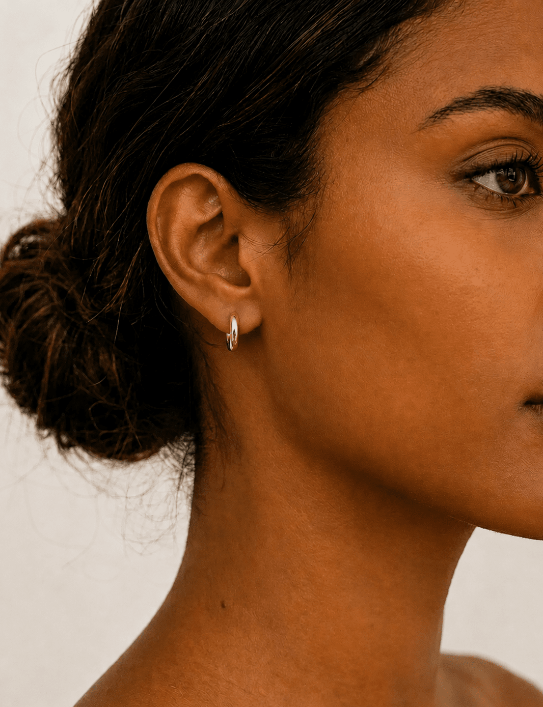 Anne Klein Gold-Tone Huggie Hoop Earrings