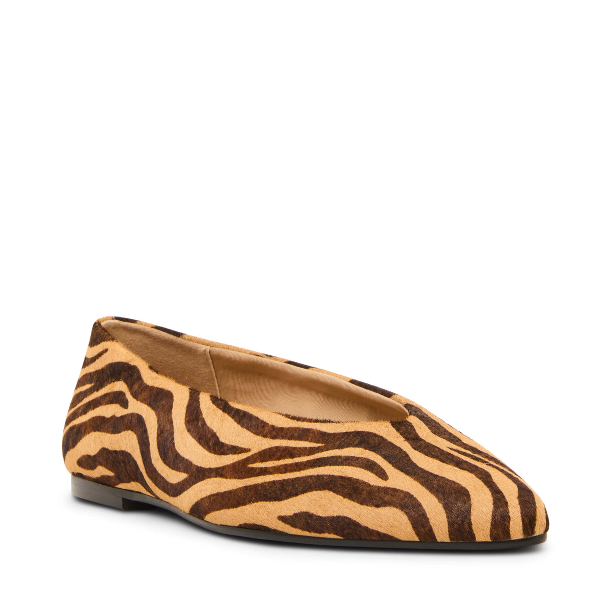 Anne Klein Zebra Dakota Suede Flat