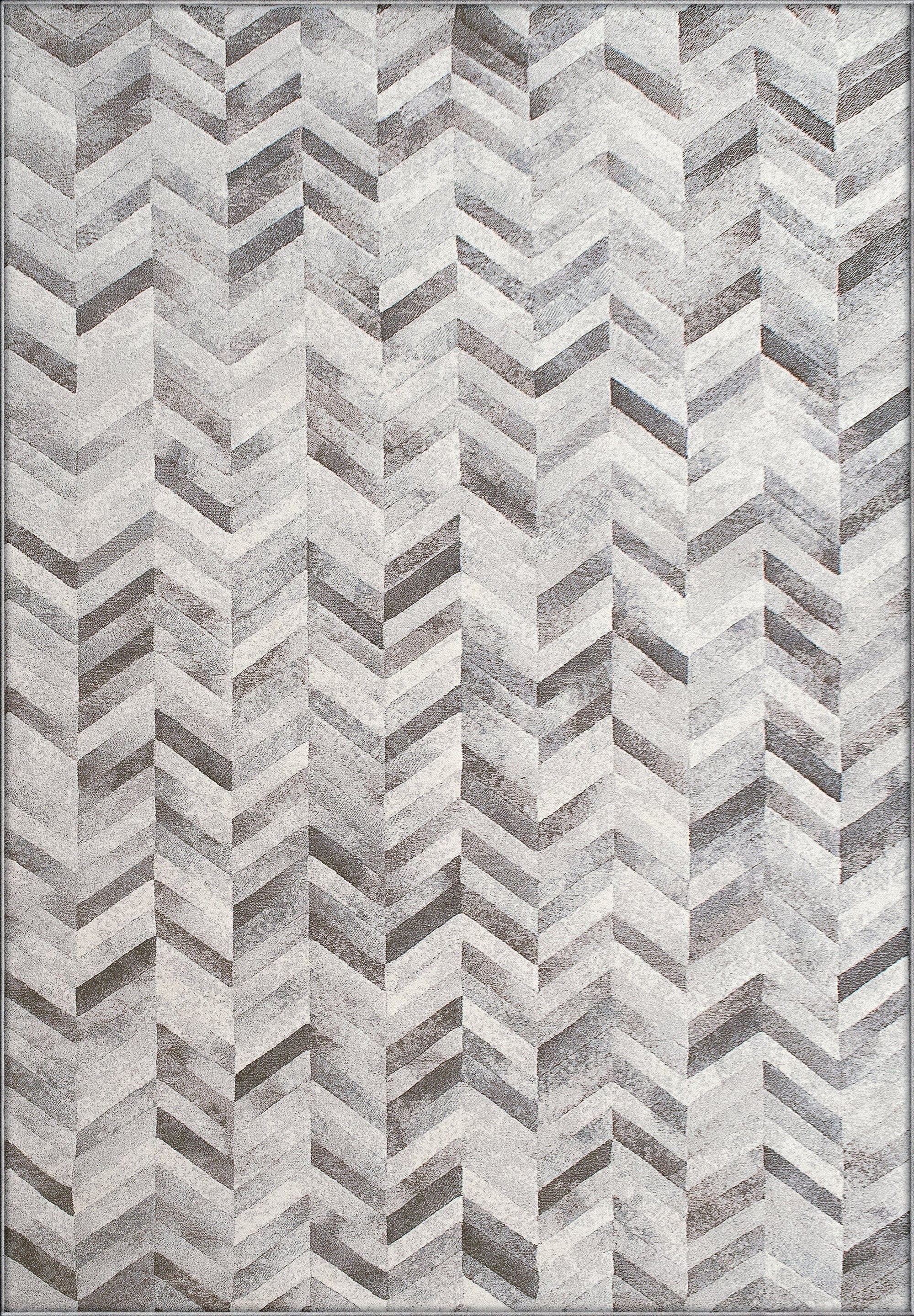 Anne Klein Silver The Illusions Contemporary Geometric Rug Collection